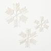 imageSullivans Large White Snowflake White 125quot H Metal Set of 3 Christmas Dcor Christmas Tree Dcor Ornament Set Christmas Decorations