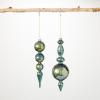 imageSullivans Lustrous Teal Finial Multicolor 10quot H Glass Set of 2 Christmas Dcor Christmas Tree Dcor Ornament Set Christmas Decorations