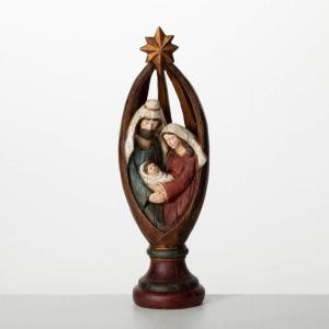 imageSullivans Stylish Holy Family Teardrop Christmas Mother Mary Jesus Joseph Traditional Christmas Story Nativity Scene Collectible Gift