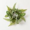 image:imageSullivans Candle Ring Fake Mixed Greenery Mini Wreath Small 45 Green Leaf Wreath for Indoor for Candle Holder Pillar Candle Dcor for Home Office Shelf Fireplace Mantel Table Decorations