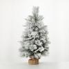 image:imageSullivans 3 Foot Snow Flocked Green Pine Tree in Burlap Christmas Dcor Trees Holiday Decor Christmas Tabletop Trees Mantle Decor Christmas Decorations