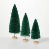 image:imageSullivans Green Bottlebrush Tree Green Set of 3 Christmas Dcor Trees Holiday Decor Christmas Tabletop Trees Mantle Decor Christmas Decorations