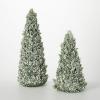 image:imageSullivans White Berry Snow Frosted Tree Set of 2 17 H and 22 H Artificial Christmas Tree Dcor for Home Holiday Decoration