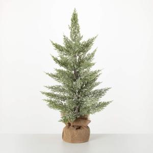 image:imageSullivans Snow Ball Pine Tree in Burlap Christmas Dcor Trees Holiday Decor Christmas Tabletop Trees Mantle Decor Christmas Decorations