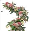 image:imageSullivans 5 ft Pink and White Flower Garland Artificial Greenery Decor for All Seasons Perfect for Weddings Fireplace Mantels Dining and Living Rooms
