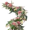 image:imageSullivans 5 ft Pink and White Flower Garland Artificial Greenery Decor for All Seasons Perfect for Weddings Fireplace Mantels Dining and Living Rooms