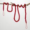 image:imageSullivans 70 Ruby Red Wool Ball Garland Boho Farmhouse Decor Seasonal Holiday Decor Perfect for Weddings Fireplace Mantels Dining and Living Room