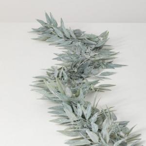 image:imageSullivans 5 ft Dusty Green Eucalyptus Garland Artificial Greenery Decor for All Seasons Perfect for Weddings Fireplace Mantels Dining and Living Rooms