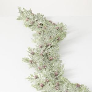 image:imageSullivans Frosted Cedar Garland Christmas Dcor Artificial Garland Christmas Garlands Garlands for Mantel Dcor