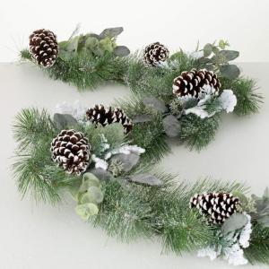 image:imageSullivans Snow Sugar Pine Garland Christmas Dcor Artificial Garland Christmas Garlands Garlands for Mantel Dcor