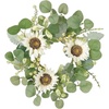 image:imageSullivans 12 Inch Sunflower Eucalyptus and Berry Accent Ring Spring and Summer Artificial Wreath Everyday Candle Rings Mini Door Wreaths Indoor amp Outdoor Wreaths Door Entryway Porch Dcor