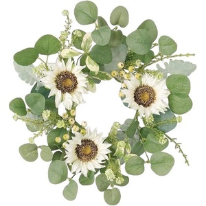 image:imageSullivans 12 Inch Sunflower Eucalyptus and Berry Accent Ring Spring and Summer Artificial Wreath Everyday Candle Rings Mini Door Wreaths Indoor amp Outdoor Wreaths Door Entryway Porch Dcor