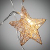 image:imageSullivans Christmas Tree Garland 6 ft Lighted Star Garland Gold with LED Lights Christmas Indoor Decorations Perfect for Fireplace Mantle Living Room Dcor