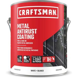 imageCRAFTSMAN Metal Antirust Coating in White SemiGloss Actual Net Contents 128Fl Oz