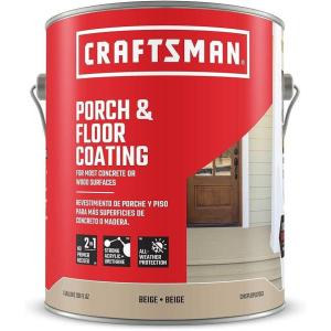 imageCRAFTSMAN SemiTransparent Wood Stain and Sealer Interior and Exterior Porch and Floor Paint Coating in Beige Satin 128Fl Oz