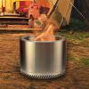 imageCRAFTSMAN 25quot Smokeless XL Wood Fire Pit Stainless Steel Backyard Patio Bonfires