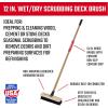 imageCRAFTSMAN CMXMKIT0080 3Piece Heavy Duty Cleaning Tool Set with 10 inAllSurface Wash12 in Scrubbing Deck Brush ampamp 18 in Push Broom Brown2Piece Wash Brush Pack
