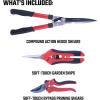 imageCRAFTSMAN Folding Hand Saw 8 in Blade Compact Design for Camping Pruning Cutting Wood Branches or BrushPruning and Trimming Tools Set