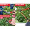 imageCRAFTSMAN Folding Hand Saw 8 in Blade Compact Design for Camping Pruning Cutting Wood Branches or BrushTree  Shrub Pruning Set