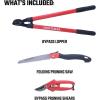 imageCRAFTSMAN Folding Hand Saw 8 in Blade Compact Design for Camping Pruning Cutting Wood Branches or BrushTree  Shrub Pruning Set