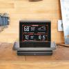 imageCRAFTSMAN Weather Forecaster with Wireless Charging Pad Alarm Clock and IndoorOutdoor Thermometer CMXWDCR01195