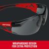 imageCraftsman 200 Safety Glass Comfort Fit  Smoke Red FrameSmoke