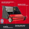 imageCraftsman CMXGZBF7124266 42Inch HiSpeed Tow Lawn Sweeper Width Red