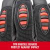 imageRadians CRAFTSMAN Mens Polyester Multipurpose Gloves Red and Black Large Pack of 1Medium Pack of 1