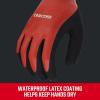 imageRadians Craftsman Sandy Foam Latex Waterproof Grip Glove Large Red CMXPGRA18LMedium Pack of 2