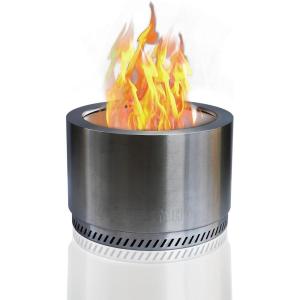 imageCRAFTSMAN 25quot Smokeless XL Wood Fire Pit Stainless Steel Backyard Patio Bonfires