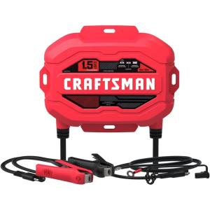 imageCRAFTSMAN 3in1 Fully Automatic Automotive Battery Charger Maintainer and Desulfator CMXCESM259 15 Amps 6 Volt ampamp 12 Volt for Power Sport Motorcycle Car and Boat Batteries