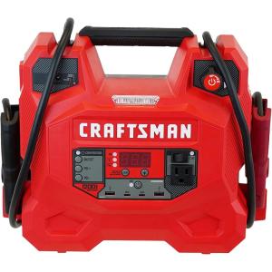 imageCRAFTSMAN 5in1 Jump Starter and Portable Power Station CMXCESM256 1200 Amps 12 Volts 100 PSI Air Compressor for Car SUV Truck and Boat Batteries