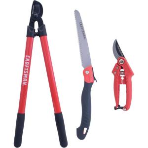 imageCRAFTSMAN Folding Hand Saw 8 in Blade Compact Design for Camping Pruning Cutting Wood Branches or BrushTree  Shrub Pruning Set