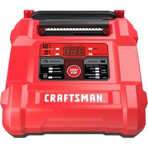 imageCRAFTSMAN Fully Automatic 4in1 Automotive Battery Charger Maintainer Desulfator and Tester CMXCESM258 12 Amps 612 Volt for Car SUV Truck and Boat Batteries