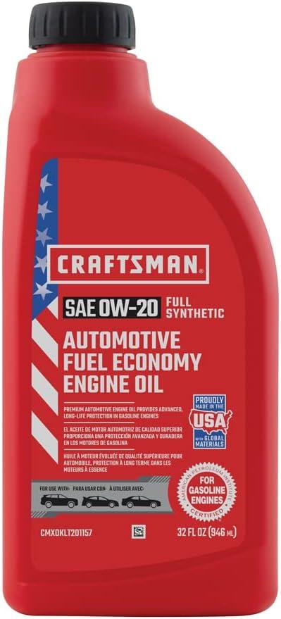 imageCRAFTSMAN Oil Change Kit Compatible With Honda Accord Civic CRV Fit HRV 35 Quart 0W20 Full Synthetic In The Kit 35 Quarts of Oil 1 Filter 1 Crush Washer 1 Oil Change Sticker CMXOKLT200881