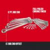 imageCRAFTSMAN Combination Wrench Set SAE 20 Piece CMMT12069Metric