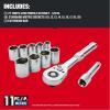 imageCRAFTSMAN Socket Set with Ratchet SAE 38quot Drive 11Piece Set with Case CMMT12027NEW MM  11 Piece
