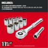 imageCRAFTSMAN Socket Set with Ratchet SAE 38quot Drive 11Piece Set with Case CMMT12027NEW SAE 11 Piece