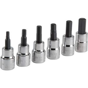 imageCRAFTSMAN Hex Bit Socket Set 38quot Drive Metric 6Piece CMMT344486PC Hex MM