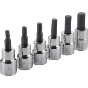 imageCRAFTSMAN Hex Bit Socket Set 38quot Drive Metric 6Piece CMMT344486PC Hex SAE