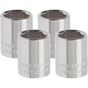 imageCRAFTSMAN Shallow Socket SAE 14Inch Drive 532Inch 6Point CMMT4348112 Pack of 4
