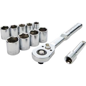 imageCRAFTSMAN Socket Set with Ratchet SAE 38quot Drive 11Piece Set with Case CMMT12027NEW SAE 11 Piece