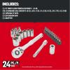 imageCRAFTSMAN Mechanics Tool Set 24 Piece 14 Inch Drive SAE CMMT12109LZNEW SAE Set