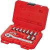 imageCRAFTSMAN Mechanics Tool Set Socket Wrench Set MM 14 Inch Drive CMMT34861NEW 11Piece Set SAE