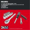 imageCRAFTSMAN Socket Set Nano Metric 38quot Drive 24Piece CMMT12011NEW MM Set