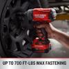imageCRAFTSMAN V20 RP Impact Wrench Cordless Brushless High Torque 12 Inch 4Ah Battery and Charger Included CMCF940M1