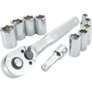 imageCRAFTSMAN Mechanics Tool Set Socket Wrench Set MM 14 Inch Drive CMMT34861MM Set