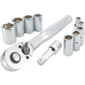 imageCRAFTSMAN Mechanics Tool Set Socket Wrench Set MM 14 Inch Drive CMMT34861SAE Set