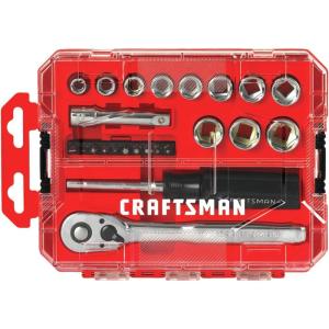 imageCRAFTSMAN Socket Set Nano Metric 38quot Drive 24Piece CMMT12011MM