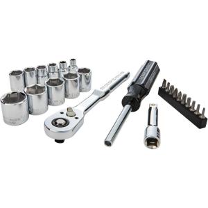 imageCRAFTSMAN Socket Set Nano Metric 38quot Drive 24Piece CMMT12011NEW SAE Set